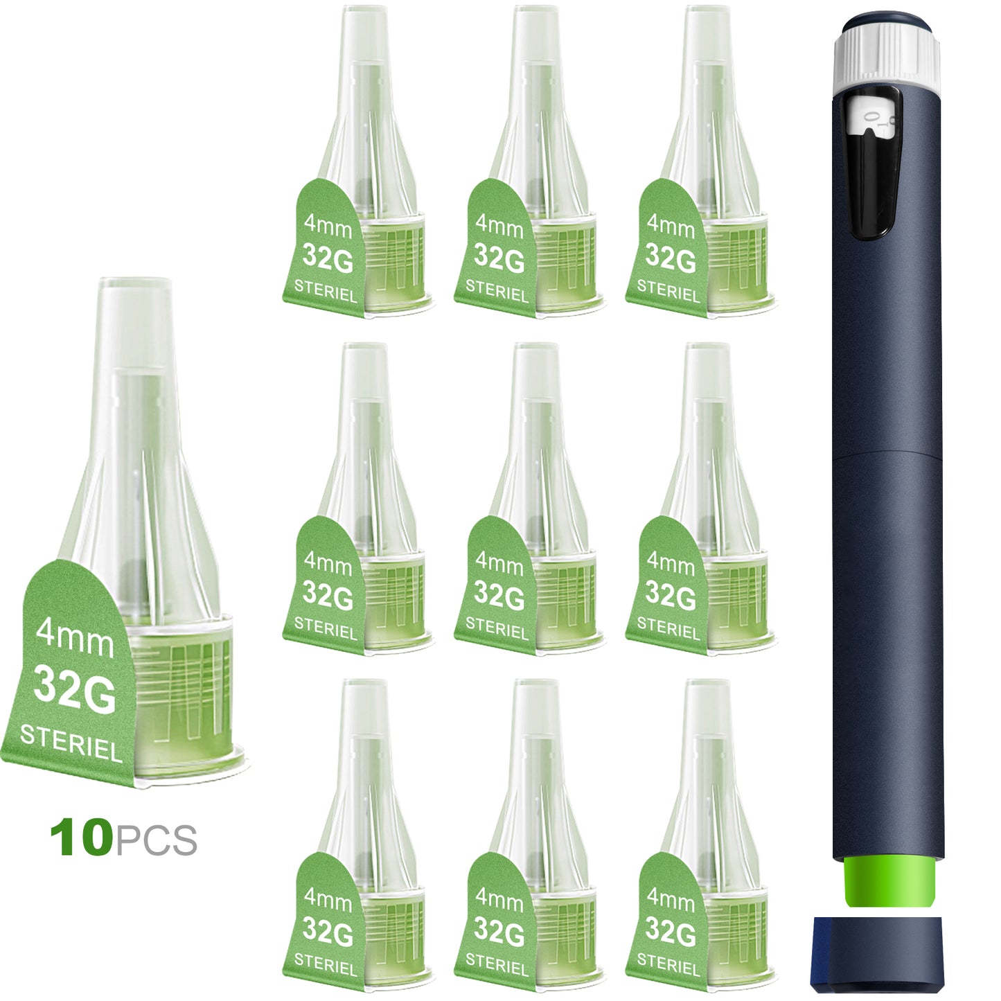 Personal Reusable Pen Injector, Portable 80 Units Insulin Pen,Dark Blue