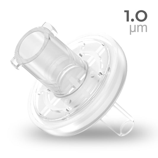 Syringe Filters,Hydrophobic PTFE Membrane 1.0μm Pore Size,13mm Diameter,100 Pcs by Ks-Tek