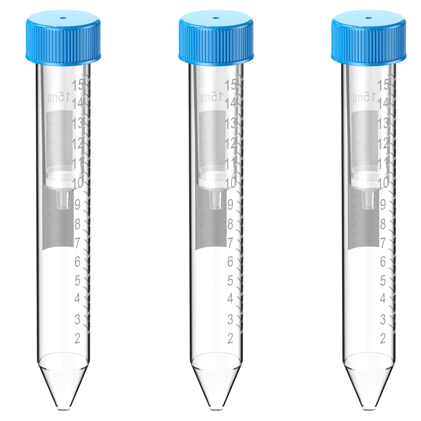 MIDI Spin Columns Silica Spin Tube Kit,High Speed Plasmid Column & Collection Separator Tube with 10 Layers Membrane for Lab Purification,15 ml,3 pcs