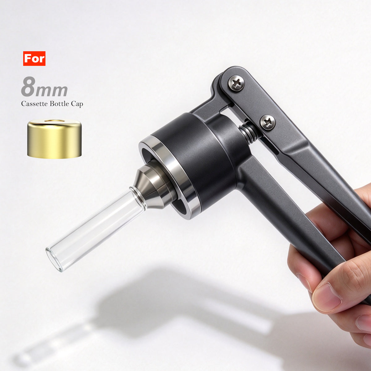 Stainless Steel Manual Vial Crimper Hand Sealing Machine for Crimping 20Mm Flip Off Caps for Aluminum Plastic