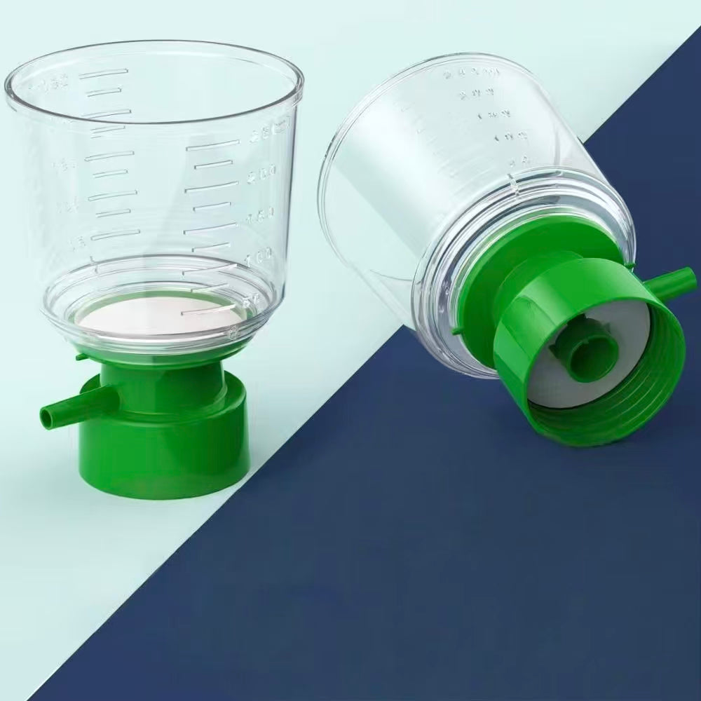 12PCS Sterile Bottle Top Vacuum Filtration with 0.22/0.45μm Hydrophobic PVDF Membrane for Lab,12PK