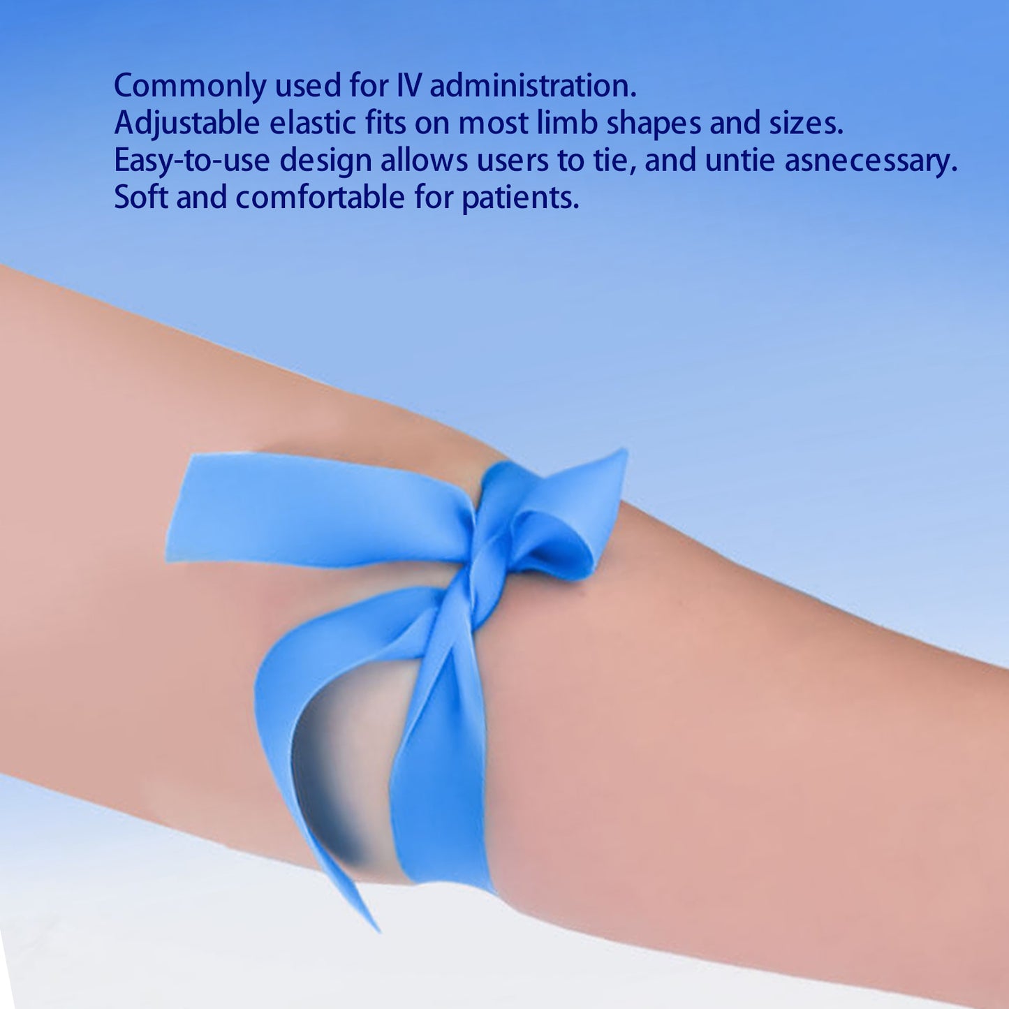 Disposable Tourniquet ,1 " x 18 " Elastic Latex-Free Band for Home & Travel Kit