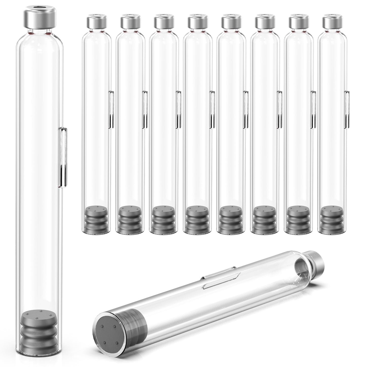 1.5ml/1.8ml/3ml/4ml Cassette Bottle for Insulin Injection Pen Individual Packaging,Universal Vials 10pcs/20pcs/50pcs/100pcs