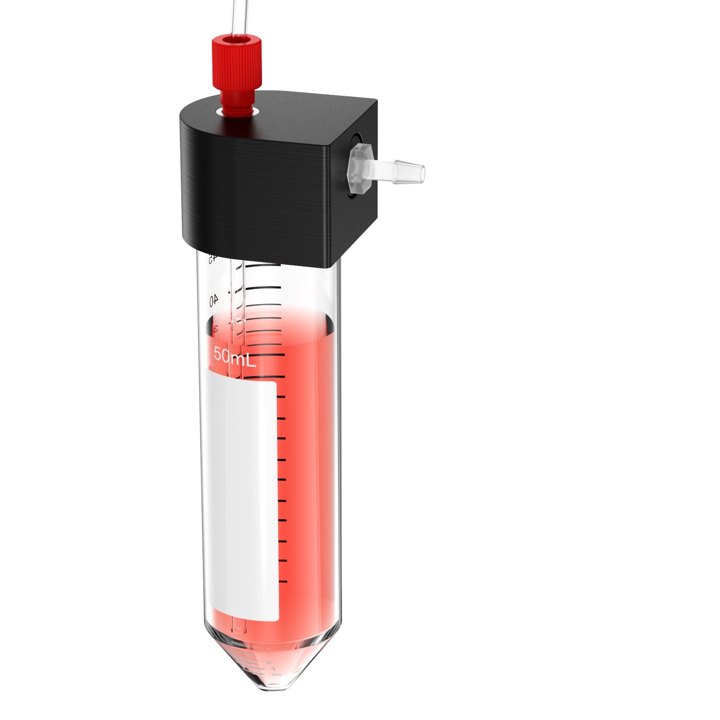 Liquid Transfer Centrifuge Tubes with Solvent Delivery Caps,Closed Transfer Centrifuge Tube for Liquid Transfer in Experiments,1.5 ml /15ml/50ml Microfluidics Pressure Injection Pump with Port Cap