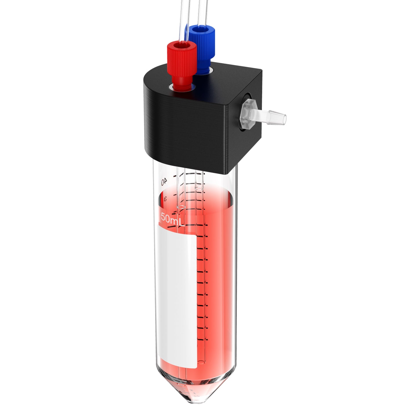 Liquid Transfer Centrifuge Tubes with Solvent Delivery Caps,Closed Transfer Centrifuge Tube for Liquid Transfer in Experiments,1.5 ml /15ml/50ml Microfluidics Pressure Injection Pump with Port Cap