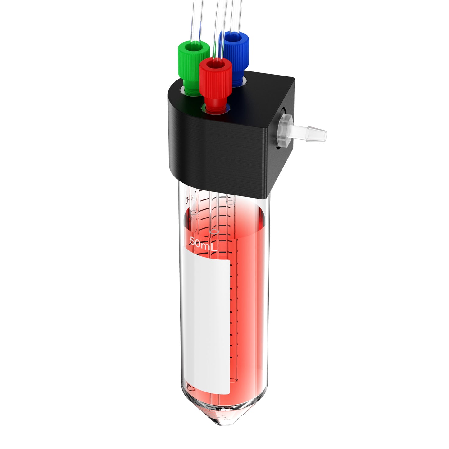 Liquid Transfer Centrifuge Tubes with Solvent Delivery Caps,Closed Transfer Centrifuge Tube for Liquid Transfer in Experiments,1.5 ml /15ml/50ml Microfluidics Pressure Injection Pump with Port Cap