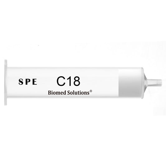 C18 Solid Phase Extraction Cartridges SPE Columns for Retention of the Target Compound for selective adsorption of analytes or interferences from complex matrices,5pcs