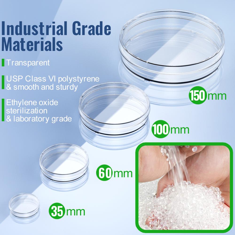 sterile Petri Dish with Lid 35mm, with 2ml Plastic Transfer Pipettes  individual package by Ks-Tek 20/Pack