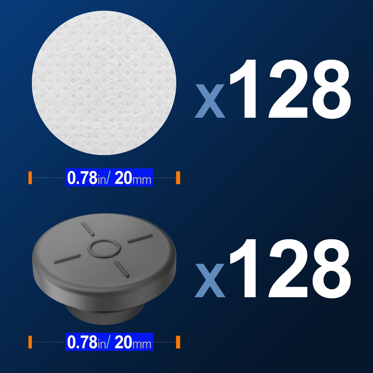 Synthetic Filter Paper Stickers 20 mm 0.2 μm Filter Disc Mushroom Applied Under Wide Mouth Jar Lid for Mushroom Cultivation