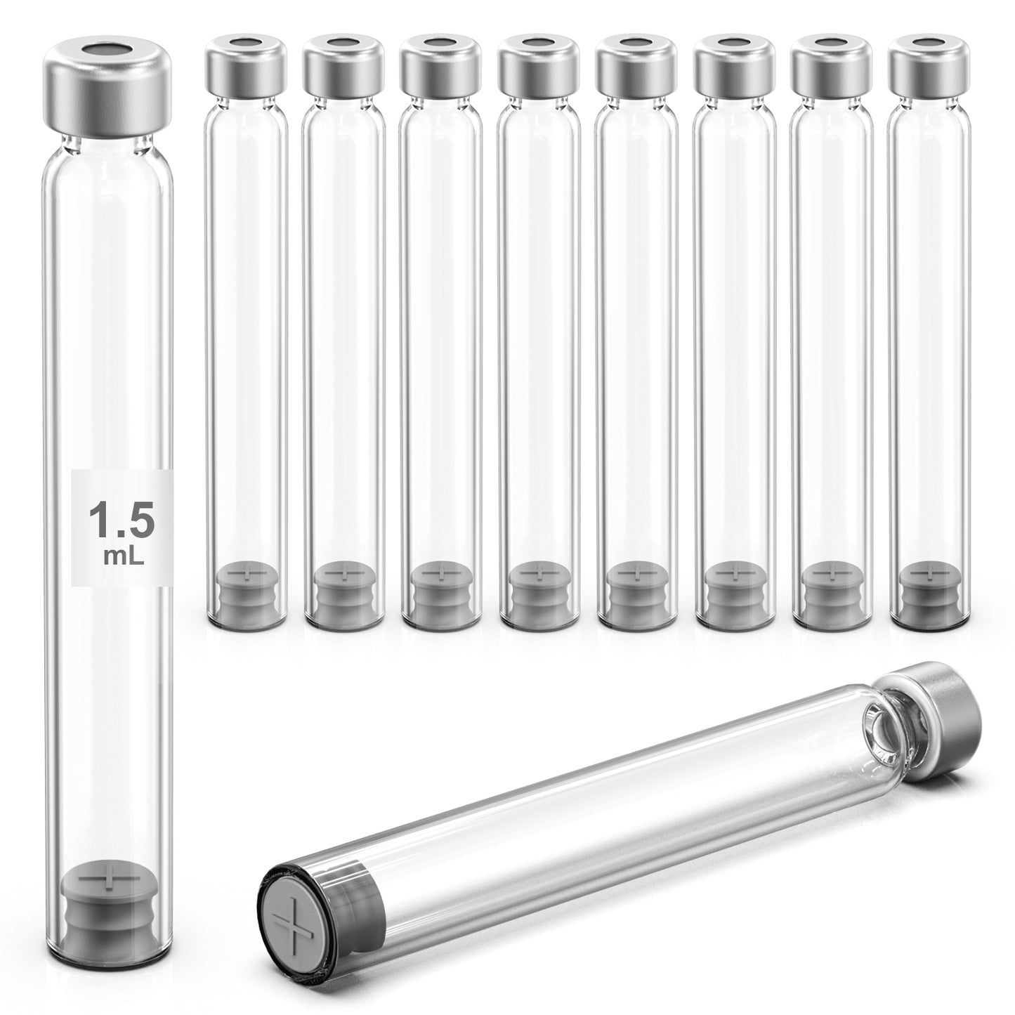 1.5ml/1.8ml/3ml/4ml Cassette Bottle for Insulin Injection Pen Individual Packaging,Universal Vials 10pcs/20pcs/50pcs/100pcs