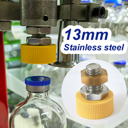 Bottle Capping Machine Positioning Head ,Crimping Tool Stainless Steel Accessory for 13mm/20mm Unthreaded, Direct Pressing of Aluminum-Plastic Cap Semi-Automatic Machine ,1 pcs