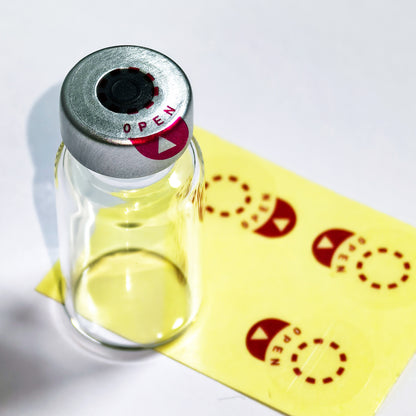 Laboratory Circle Sealing Sticker Self-adhesive Sealing Labels, 6 Colors Circular Leak-Proof Sticker for 13/20mm Aluminium Plastic Caps