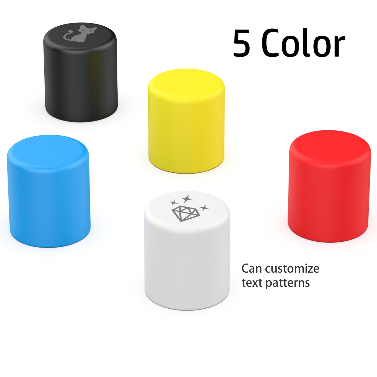 13mm/20mm Glass Vials Protective Caps, Reusable Silicone Vial Caps for Glass Vials ,Leak Resistant Cover, 5 Color,10pcs