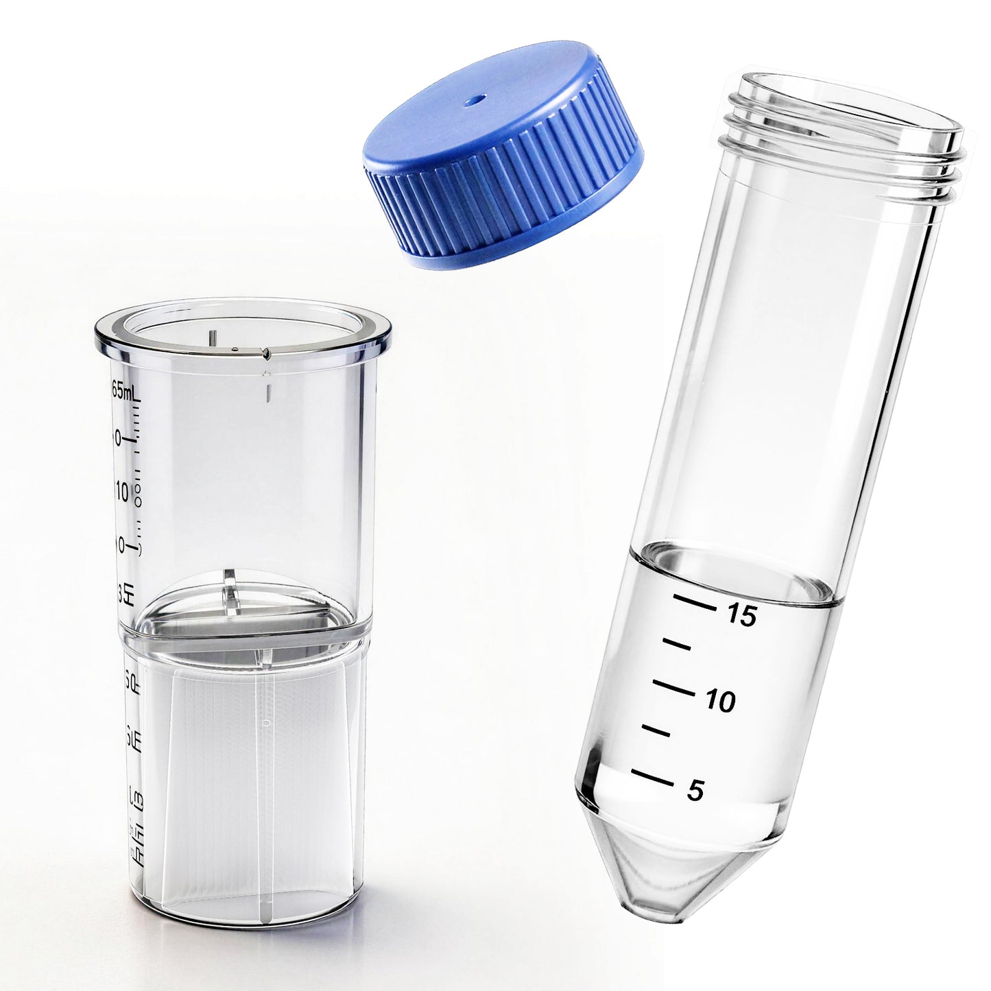 Ultra Centrifugal Filter 15ml, Desalting Columns with PES Membrane, Polypropylene Container with Graduated and Screw Cap