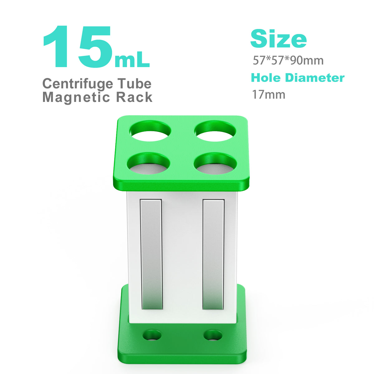 Magnetic Separation Rack, Lab Rack for 2 ml/15ml/50ml Tubes,Separation Purification Stand,1 pcs