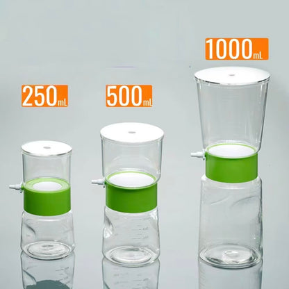 12PCS Sterile Bottle Top Vacuum Filtration with 0.22/0.45μm Hydrophobic PVDF Membrane for Lab,12PK