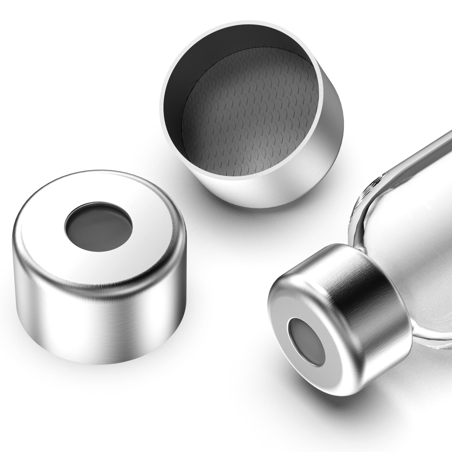 Cassette Vials Cap with Self-Healing Butyl Rubber,8 mm Aluminum Cartridge Cap for 1.5 ml /1.8 ml /3 ml /4 ml Insulin Vial