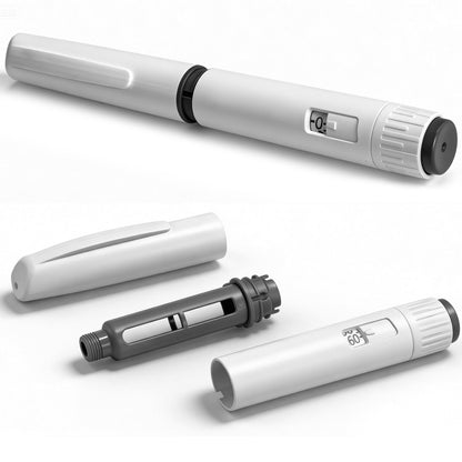 60 Unit Disposable Pen Injector Adjustable Dose Dial,Delivery Pen Compatible with 1.5/1.8/3mL Cartridges,1pcs