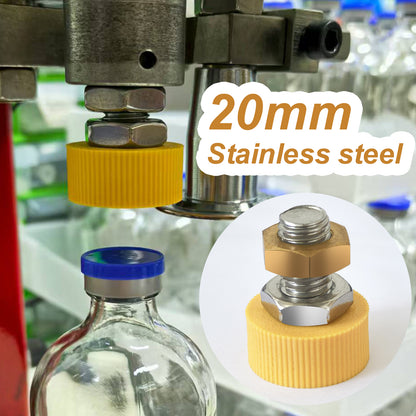 Bottle Capping Machine Positioning Head ,Crimping Tool Stainless Steel Accessory for 13mm/20mm Unthreaded, Direct Pressing of Aluminum-Plastic Cap Semi-Automatic Machine ,1 pcs