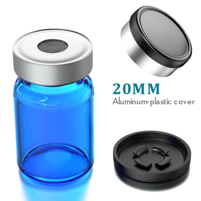 100pcs filp off cap medical vial cap aluminum cap medical bottle cap OD 13/20mm diameter full aluminum cap glass cap By Ks-Tek