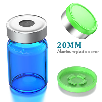 100pcs filp off cap medical vial cap aluminum cap medical bottle cap OD 13/20mm diameter full aluminum cap glass cap By Ks-Tek