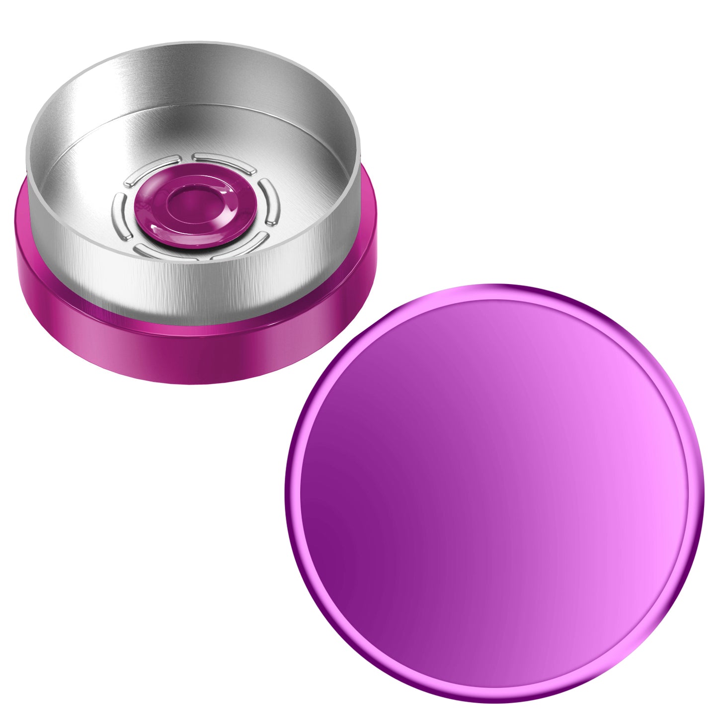 Laser Engraving Flip Off Caps Customised Logo Flip Top Covers Aluminum-Plastic Lids Single Tone Flip Top Seals for Glass Vial 100 pcs