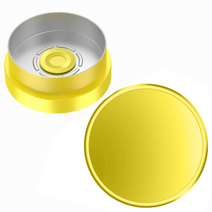 Laser Engraving Flip Off Caps Customised Logo Flip Top Covers Aluminum-Plastic Lids Single Tone Flip Top Seals for Glass Vial 100 pcs