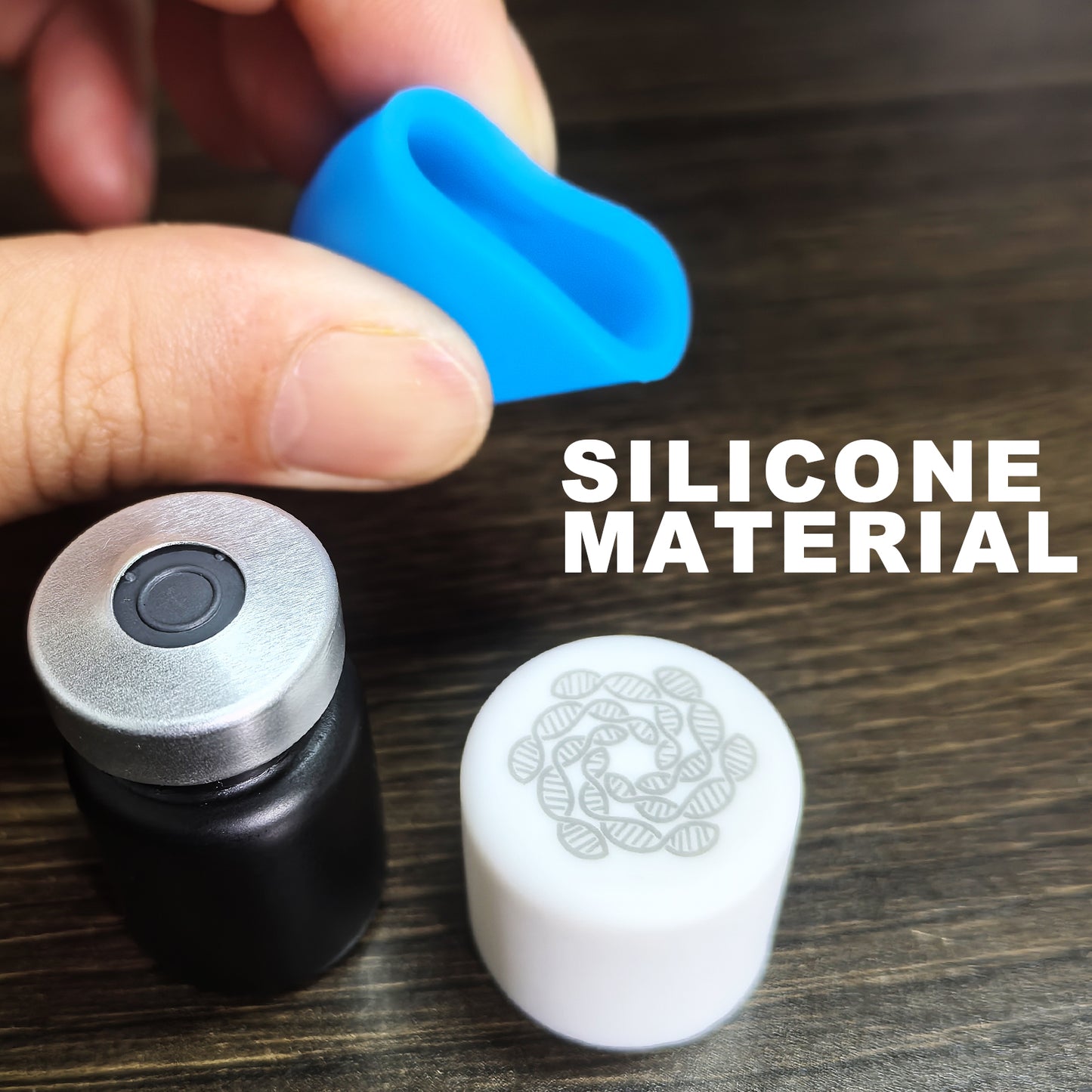 13mm/20mm Glass Vials Protective Caps, Reusable Silicone Vial Caps for Glass Vials ,Leak Resistant Cover, 5 Color,10pcs