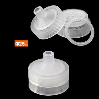 Plastic Clear Reusable Syringe Filter Used with Filter Membranes, Durable and Stable for Lab Filtration