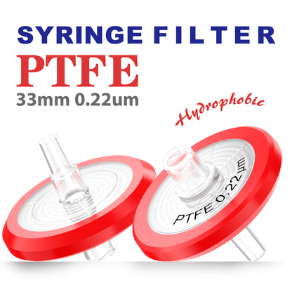 Syringe Filter Lab Filters PTFE/Nylon/PVDF/PES Filtration Sterile Lab Filters Pack of 100