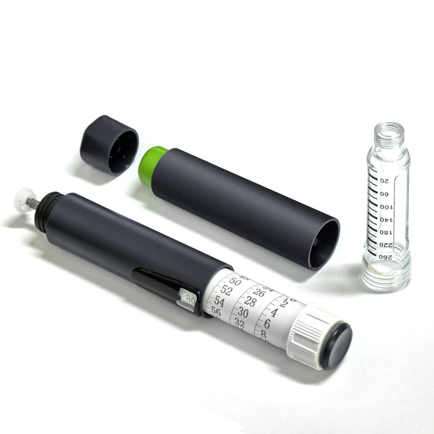 Personal Reusable Pen Injector, Portable 80 Units Insulin Pen,Dark Blue