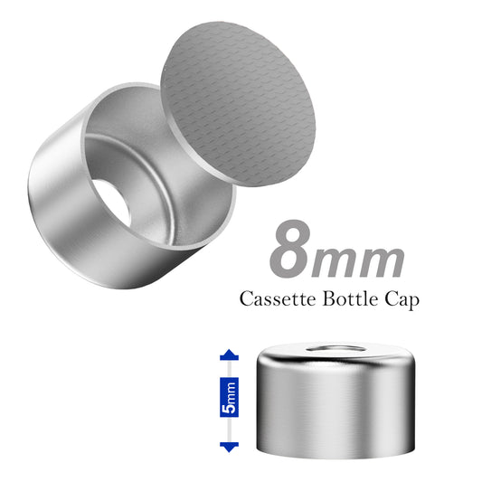 Cassette Vials Cap with Self-Healing Butyl Rubber,8 mm Aluminum Cartridge Cap for 1.5 ml /1.8 ml /3 ml /4 ml Insulin Vial