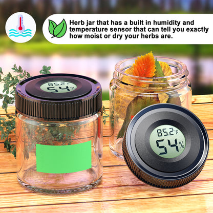 cClassic Jar Smell Proof Jar,Herb Container,Dil Weed Container,Dil Weed Jar 2pcs