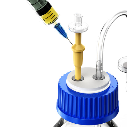 GL45 porous cap spiral cap liquid chromatography waste cap 8/1 4/1 reagent bottle fluid output cap by Ks-Tek