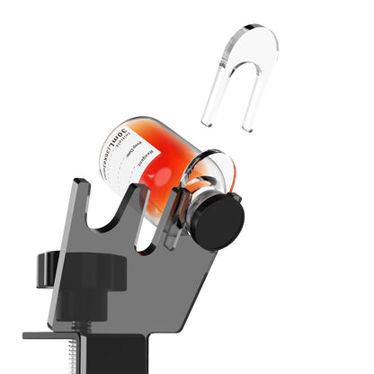 Medicine Vial Holder Transparent Hands Free Medication Vial Stand with 6 Slots, Fits Different Size Bottles