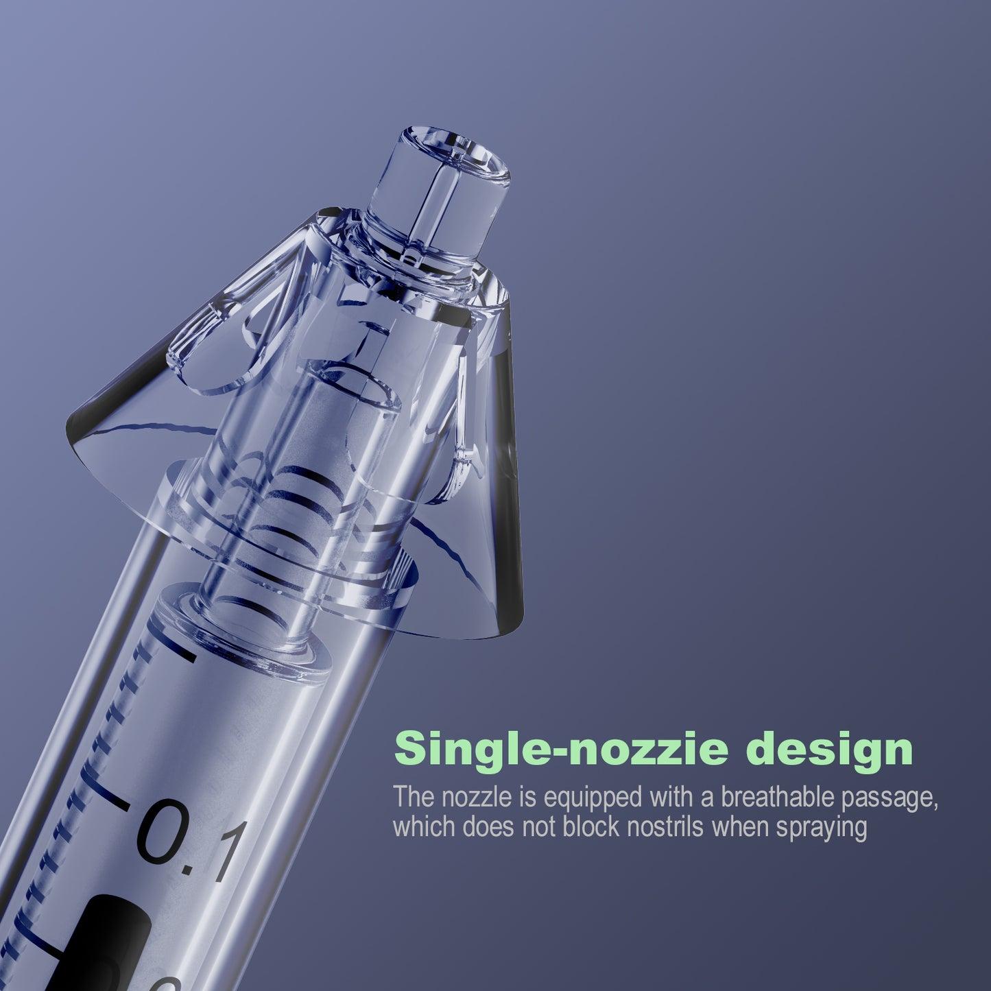 Disposale Atomized Rinse Device ,Sterile Signle-nozzle/Double-nozzle Atomization Device with 1ml Syringe,1pcs