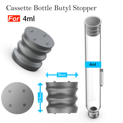 Cartridge bottle rubber stopper Cassette Bottle Butyl Rubber Stopper for 1.5ml/1.8ml/3ml/4ml  Insulin vials