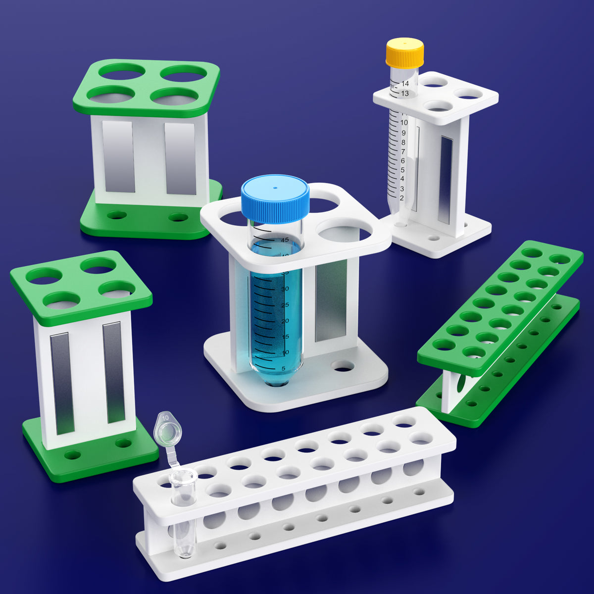 Magnetic Separation Rack, Lab Rack for 2 ml/15ml/50ml Tubes,Separation Purification Stand,1 pcs