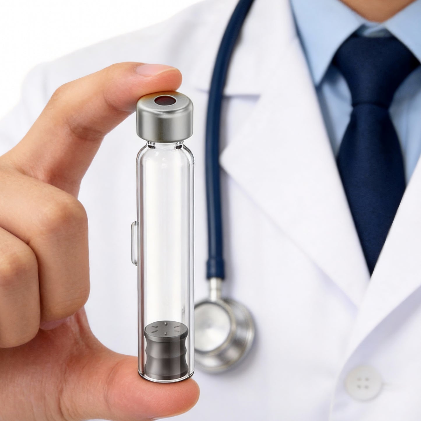 Cassette Vials Cap with Self-Healing Butyl Rubber,8 mm Aluminum Cartridge Cap for 1.5 ml /1.8 ml /3 ml /4 ml Insulin Vial