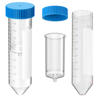 MAXI Spin Columns Silica Spin Tube Kit,High Speed Plasmid Column & Collection Separator Tube with 8 Layers Membrane for Lab Purification,50 ml,3 pcs