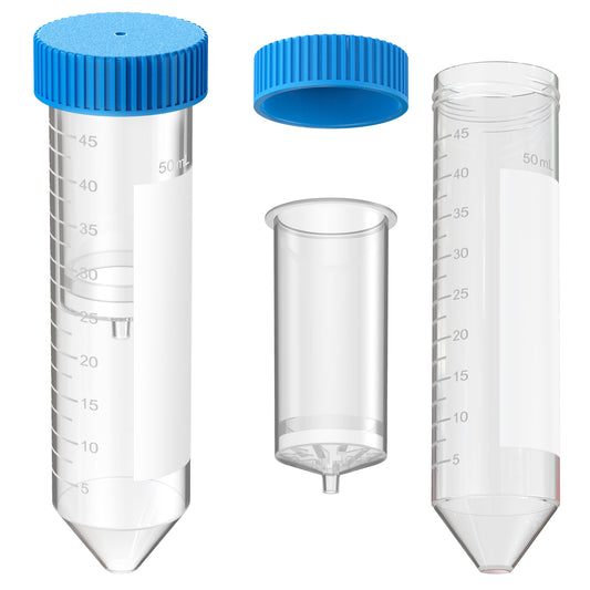 MAXI Spin Columns Silica Spin Tube Kit,High Speed Plasmid Column & Collection Separator Tube with 8 Layers Membrane for Lab Purification,50 ml,3 pcs