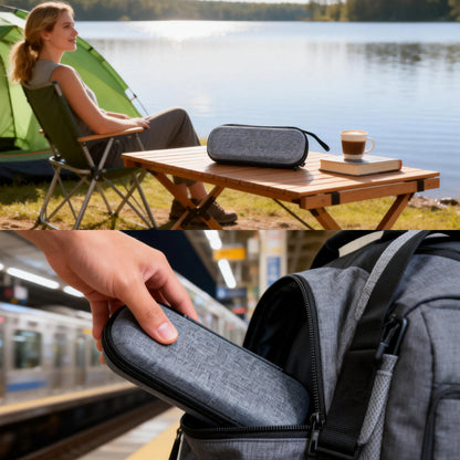 Insulin Pen Cooler Travel Case with 2 Reusable Ice Packs, Medication Insulated Cooler Bag for Insulin Pens and Cartridge Storage, Grey