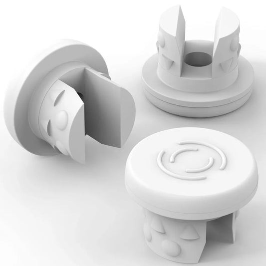 2,000 Pcs white 20mm rubber stoppers with 2 leg