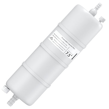 PTFE /PES Capsule Filters with Hose Barb for 1/4" to 3/8" Tube Sterile Filling Bell Filter Pore Size 0.22um Length 2.5" Individual Packaging,1/pk