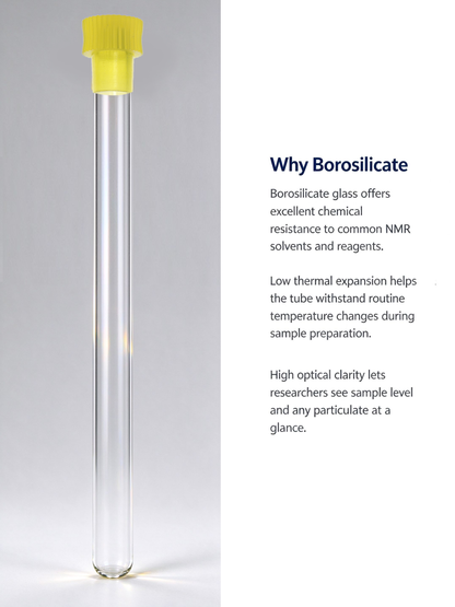 NMR Tubes , Ultra-Clear Borosilicate Glass Lab Tubes with Caps, 5 mm Diameter, for Laboratory , Test, Nuclear Magnetic Research ,10 pcs/20 pcs/50 pcs