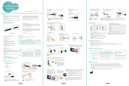 Personal Reusable Pen Injector, Portable 80 Units Insulin Pen,Black