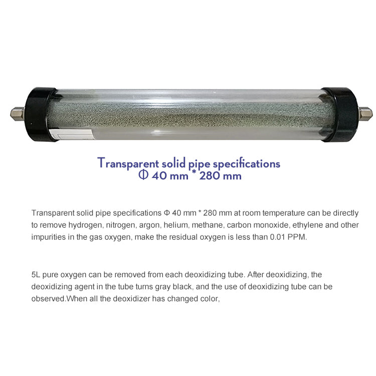 Gas Chromatography Filter, 5L Oxygen Trap with M8*1 Interface for Reduce residual oxygen in Laboratory experiments