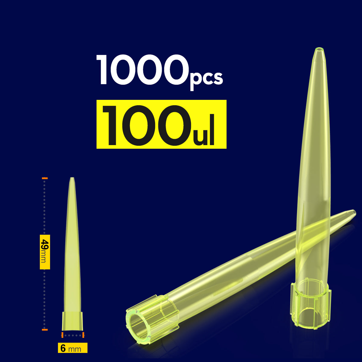 Lab 10ul 100ul 200ul 1000ul 5ml  PP Plastic Pipette Tips For Microbiological Test Pipettor Tips Disposable Pipette Tip by ks-tek