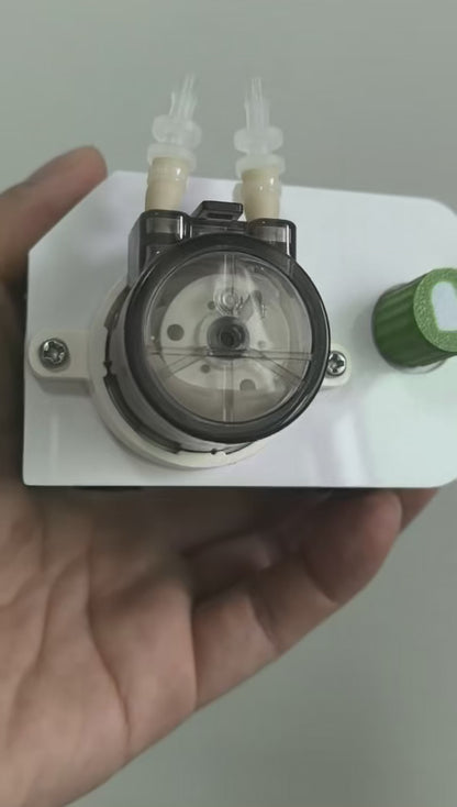 Peristaltic Dosing Pump 0-85ml/min Adjustable Low Flow Rate Liquid Transfer ,12V Timed Pump for Labs, Home,Aquariums, Feeding