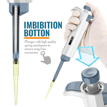 0.1-10000 ul Single-Channel Pipette(3rd Generation Digital Micropipette), Precision Adjustable Pipettor by ks-tek